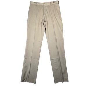 All American Khakis Cameron‎ Pants Beige 36xunhemmed New Office Preppy Timeless